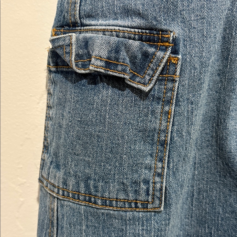 John Galt Denim Maxi Skirt with Pocket - Picture 6 of 6